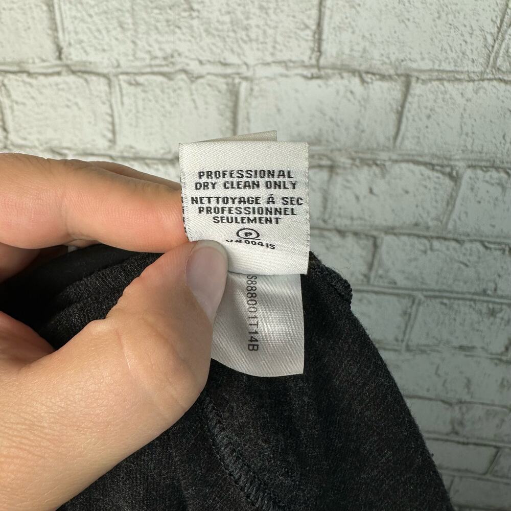 Diane von Furstenberg Gray Pants Slim Trousers Stretch Viscose Charcoal 6 - Picture 6 of 8